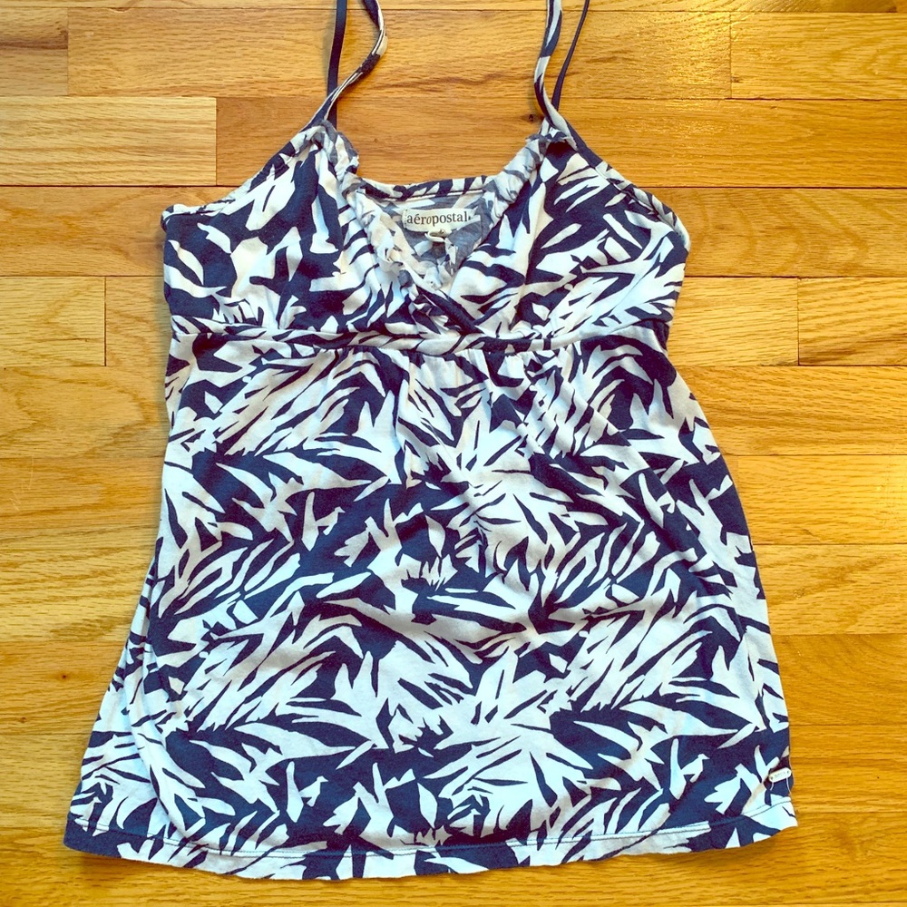 Aeropostale Blue and White Women’s Top